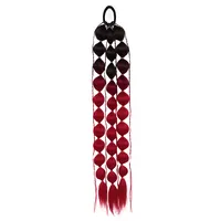 Handmade Knitting Lantern Bubble Braid Wig For Men And Women High Temperature Silk Material sku image 12