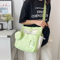Fashion Style Large Capacity Handbag Summer Trendy Crossbody Shoulder Bag Ladies Students With Nylon Material Zipper Closure main image 3
