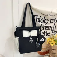 Fashion Style Large Capacity Handbag Summer Trendy Crossbody Shoulder Bag Ladies Students With Nylon Material Zipper Closure sku image 4