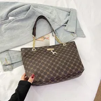 Fashion Large Capacity Women's Shoulder Bag Retro Commuter Hand-Carrying Bag Fashion Polyester Inner Material Square Zipper Closure sku image 4