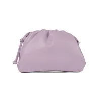 Cloud-Shaped Handbag Women's Fashion All-Match Clipped Button-Style Crossbody Bag Small Size Dumpling-Shaped Pu Material Shoulder Belt sku image 19