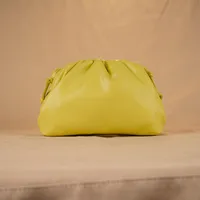 Cloud-Shaped Handbag Women's Fashion All-Match Clipped Button-Style Crossbody Bag Small Size Dumpling-Shaped Pu Material Shoulder Belt sku image 8