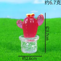 Living Room Decoration Miniature Landscape Resin Crafts Cactus Bonsai Decoration Original Design Plastic Resin sku image 1