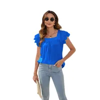 Spring And Summer Loose Casual Women's T-shirt Round Neck Short Sleeve Commuter Solid Color Top Street Style Senior Street Fashion main image 5