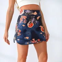 Slim Fit High Waist Print Leggings Safety Bottoming Skort  Style Baseball Skirt Slim Dress main image 3