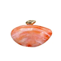Elegant Simple Style Acrylic Marble Pattern Handbag Unique Oval Design Crossbody Bag Suitable For Evening Party Urban Simple Style main image 6