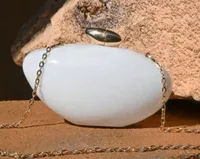 Elegant Simple Style Acrylic Marble Pattern Handbag Unique Oval Design Crossbody Bag Suitable For Evening Party Urban Simple Style sku image 7