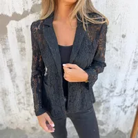 Fashion Casual Solid Color Lace Shirt Women's Suit European Style Spring And Summer New Elegant Commuter Style Design main image 1