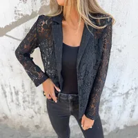 Fashion Casual Solid Color Lace Shirt Women's Suit European Style Spring And Summer New Elegant Commuter Style Design main image 2