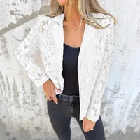 Fashion Casual Solid Color Lace Shirt Women's Suit European Style Spring And Summer New Elegant Commuter Style Design main image 3