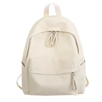 Fashion  Style Ulzzang Style School Backpack Unisex Leisure Travel Solid Color Breathable Multipurpose High School And College Junior High School sku image 1