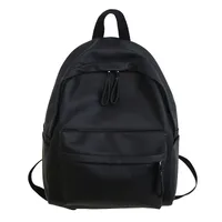Fashion  Style Ulzzang Style School Backpack Unisex Leisure Travel Solid Color Breathable Multipurpose High School And College Junior High School sku image 2
