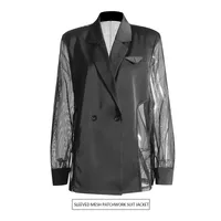 Australian Style Loose Fit Business Suit Jacket Long Sleeve Personality Splicing Design Summer New High-End Feelings Outerwear main image 1
