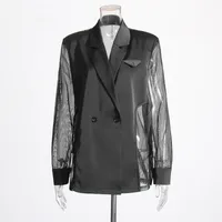 Australian Style Loose Fit Business Suit Jacket Long Sleeve Personality Splicing Design Summer New High-End Feelings Outerwear main image 3