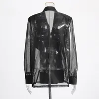 Australian Style Loose Fit Business Suit Jacket Long Sleeve Personality Splicing Design Summer New High-End Feelings Outerwear main image 4
