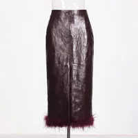Elegant Feather Skirt Women Vintage Style Slim Fit Skirt Fashion  Style Style Spring And Summer main image 2