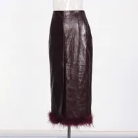 Elegant Feather Skirt Women Vintage Style Slim Fit Skirt Fashion  Style Style Spring And Summer main image 3