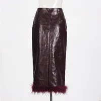 Elegant Feather Skirt Women Vintage Style Slim Fit Skirt Fashion  Style Style Spring And Summer main image 4