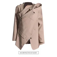 Elegant Two-Way Women's Suit Jacket Long Sleeve Commute Style Deconstructed High-End Feel Summer New Arrival Fashionable main image 1