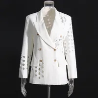 Casual Style Women's Suit Jacket Fashionable Hollow Design Summer New Arrival European Personality Casual Outerwear main image 3