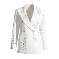 Casual Style Women's Suit Jacket Fashionable Hollow Design Summer New Arrival European Personality Casual Outerwear main image 5