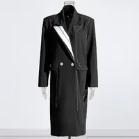 Elegant Commuter Style Long Sleeve Stand Collar Coat Women's Fashion Double Breasted High-End Design Solid Color Trench Coat main image 2