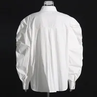 Casual Women's Fashion Shirt Summer New Polo Collar Long-Sleeved Versatile Top Single Button Trueran Blend main image 4