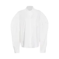 Casual Women's Fashion Shirt Summer New Polo Collar Long-Sleeved Versatile Top Single Button Trueran Blend sku image 5