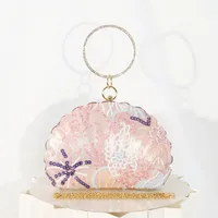 Elegant Embroidered Cheongsam Dinner Bag One-Shoulder Crossbody Chain Women's Handbag New Fashion Shell Shape Lock Closure main image 1
