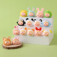 Mini Cartoon PET Resin Crafts Li Si  Doll Matching Game Blind Bag Keychain Accessories Table Decoration Gift main image 1