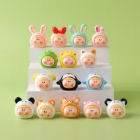 Mini Cartoon PET Resin Crafts Li Si  Doll Matching Game Blind Bag Keychain Accessories Table Decoration Gift main image 2