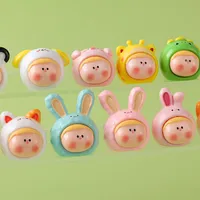 Mini Cartoon PET Resin Crafts Li Si  Doll Matching Game Blind Bag Keychain Accessories Table Decoration Gift main image 3
