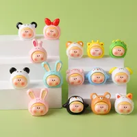 Mini Cartoon PET Resin Crafts Li Si  Doll Matching Game Blind Bag Keychain Accessories Table Decoration Gift main image 4