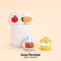 Cute Resin Keychain Toy Greedy Small Animal Doll Table Decoration Blind Bag Matching Game Wedding Birthday Graduation Gift main image 1