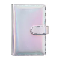 Fashion Creative Laser Macaron Loose-Leaf Notebook A 200.00cm-Inch Color Page PVC Front Cover Design Notebook Suitable For Graduation Wedding Moving main image 5