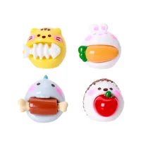 Cute Resin Keychain Toy Greedy Small Animal Doll Table Decoration Blind Bag Matching Game Wedding Birthday Graduation Gift main image 4
