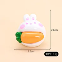 Cute Resin Keychain Toy Greedy Small Animal Doll Table Decoration Blind Bag Matching Game Wedding Birthday Graduation Gift sku image 2