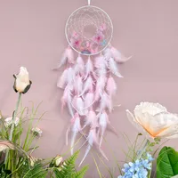 Dreamcatcher Wind Chimes Girl's Room Decoration Birthday Gift Fairy Tale Atmosphere Emotion Handmade Hoop Feather Simple Style sku image 1