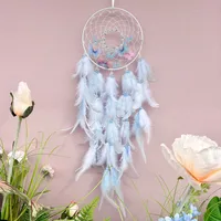 Dreamcatcher Wind Chimes Girl's Room Decoration Birthday Gift Fairy Tale Atmosphere Emotion Handmade Hoop Feather Simple Style sku image 2