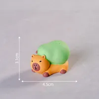 Cartoon Capybara Resin Statue Cute Animal Cream Gel Solid Color Miniature Landscape Table Decorations Plastic Crafts sku image 4