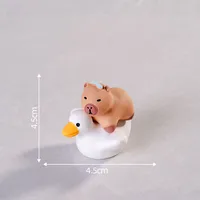 Cartoon Capybara Resin Statue Cute Animal Cream Gel Solid Color Miniature Landscape Table Decorations Plastic Crafts sku image 8