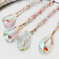 Natural Stone Crystal Moon Decorations Lucky Tree Sun Catcher Wind Chimes Pendant High-End Simple Handmade Wedding Birthday Gift main image 3