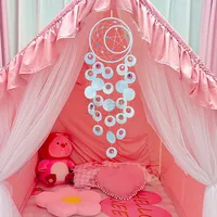 Handmade Shell Wind Chimes Bedroom Decoration Girl Room Hanging Decorations Dreamcatcher Bed Bell Simple Style Hoop Feather main image 3