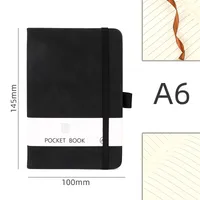 Personalized A5 Color Laser Notebook A7 Portable Checkbook Belt Memo Book Business Style Imitation Leather Linen Paper sku image 8