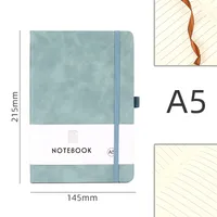 Personalized A5 Color Laser Notebook A7 Portable Checkbook Belt Memo Book Business Style Imitation Leather Linen Paper sku image 24
