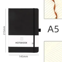 Personalized A5 Color Laser Notebook A7 Portable Checkbook Belt Memo Book Business Style Imitation Leather Linen Paper sku image 25