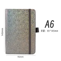 Personalized A5 Color Laser Notebook A7 Portable Checkbook Belt Memo Book Business Style Imitation Leather Linen Paper sku image 18