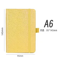 Personalized A5 Color Laser Notebook A7 Portable Checkbook Belt Memo Book Business Style Imitation Leather Linen Paper sku image 22