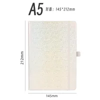 Personalized A5 Color Laser Notebook A7 Portable Checkbook Belt Memo Book Business Style Imitation Leather Linen Paper sku image 28