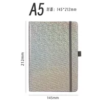 Personalized A5 Color Laser Notebook A7 Portable Checkbook Belt Memo Book Business Style Imitation Leather Linen Paper sku image 29